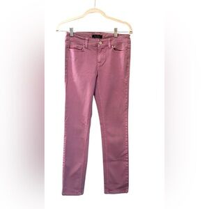 White House Black Market pink jeans, size 0, slim ankle